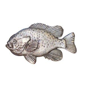 Vintage 1985 CG Harris Pewter Pumpkinseed Fish Pin